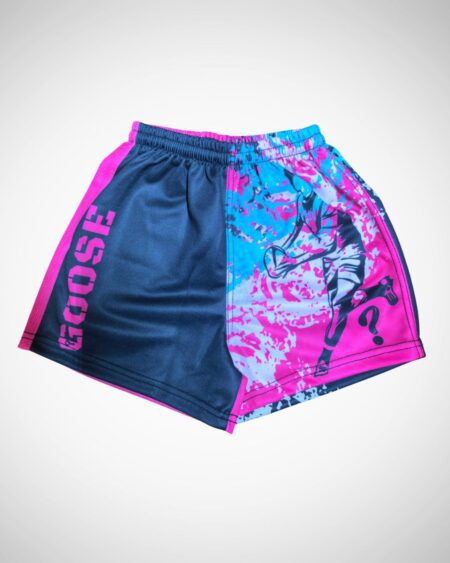 Pink and Black Rugby Shorts